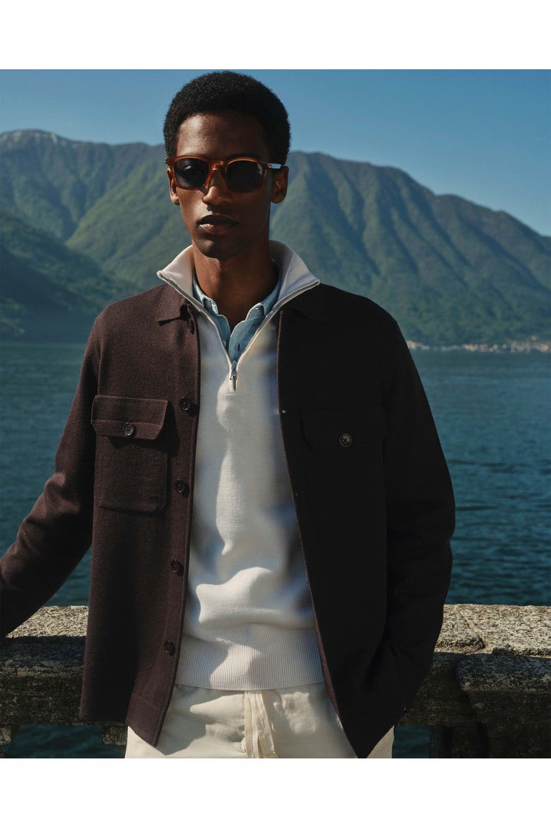 Brigg Merino Relaxed Merino Wool Jacket, Alternate, color, ESPRESSO
