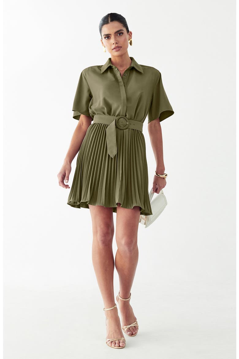 Mckenzi Mini Dress, Main, color, Olive