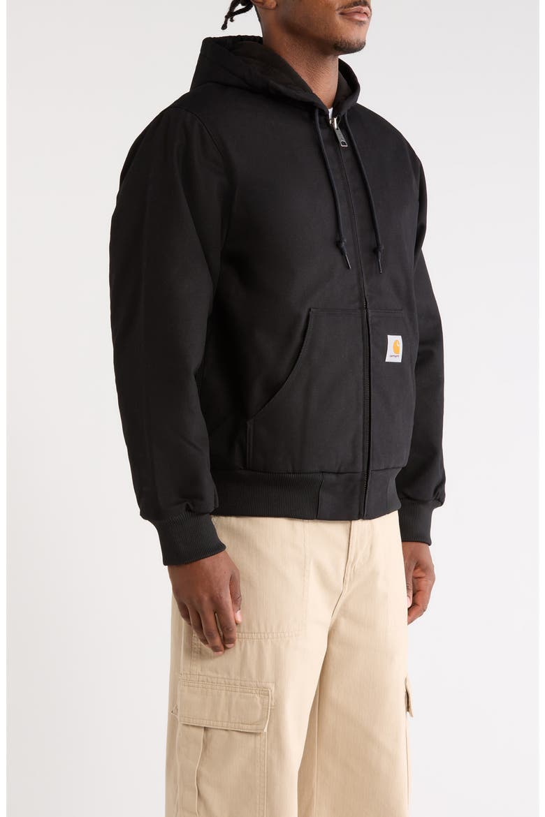 Active Canvas Hooded Jacket, Alternate, color, BLACK (RIGID)