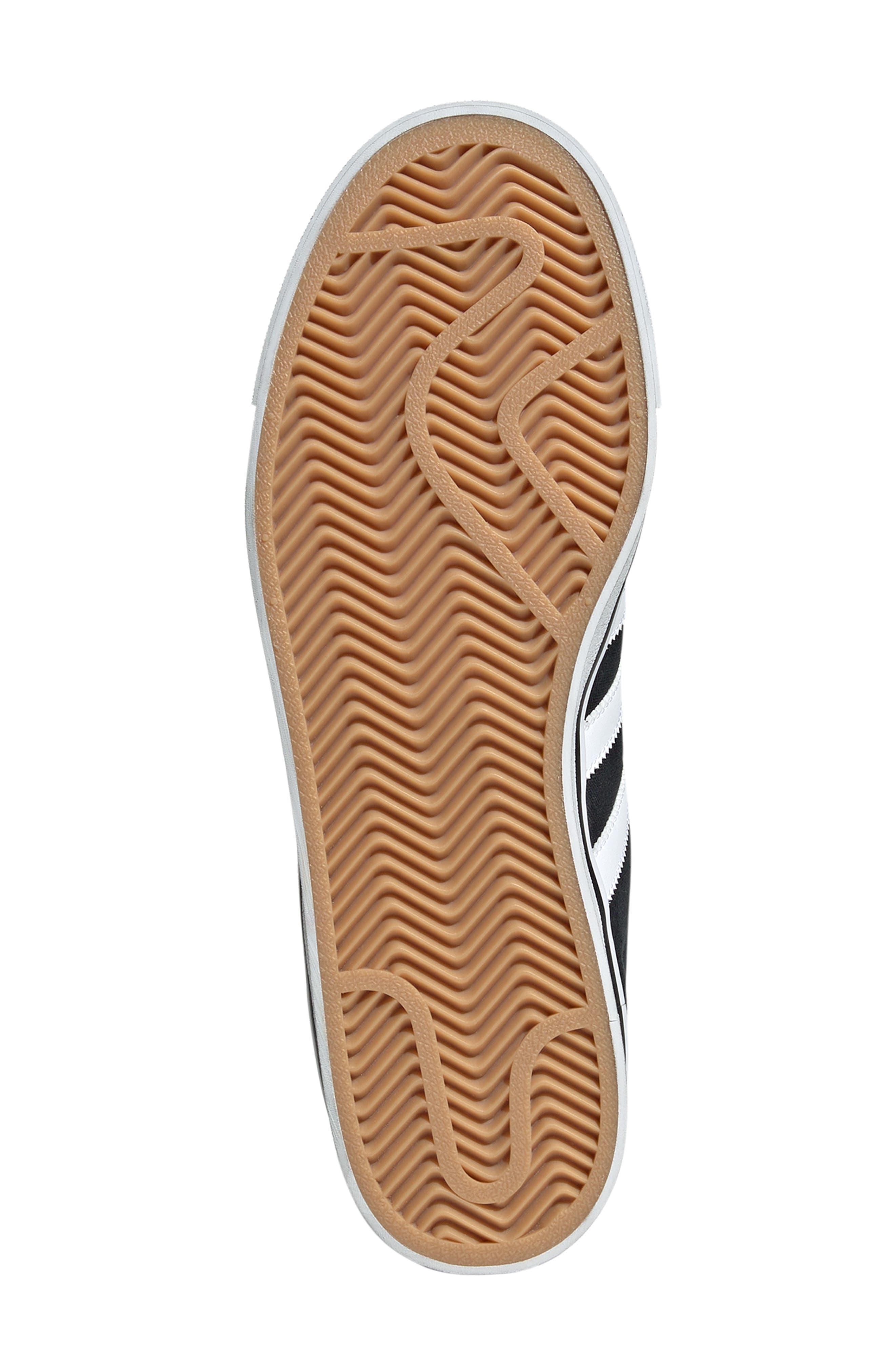 adidas Campus Vulcanized Sneaker, Alternate, color, Black/ White/ Gum