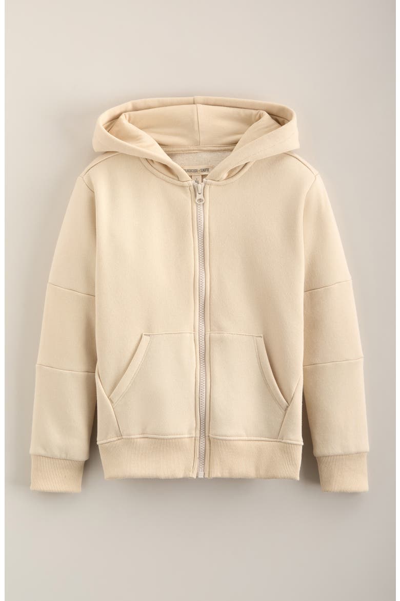 Kids' Zip Hoodie, Main, color, BEIGE OATMEAL