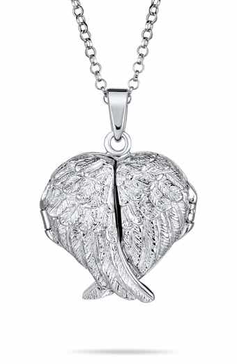 BLING JEWELRY Guardian Angel Wing Necklace