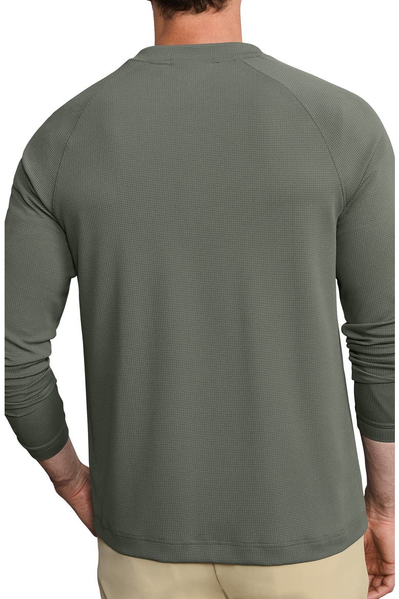 Waffle Tech Henley, Alternate, color, OLIVE SHADOW