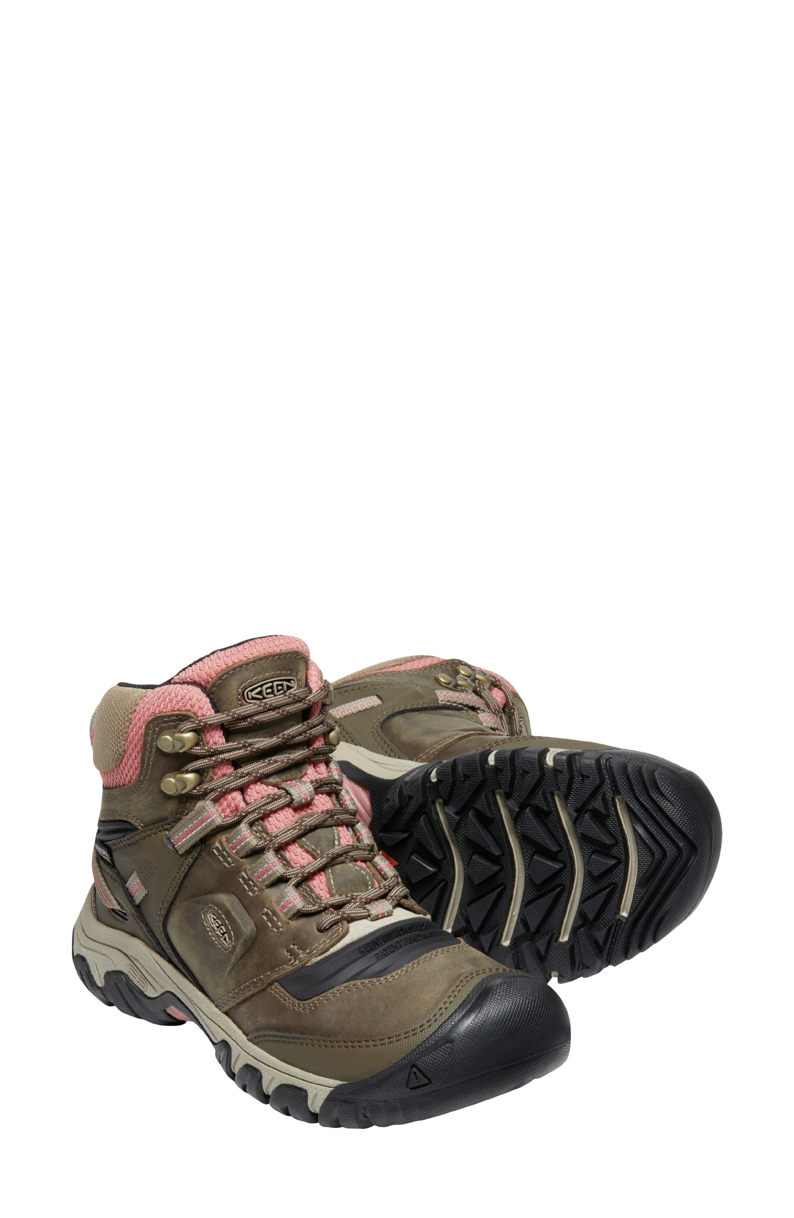 KEEN Ridge Flex Waterproof Mid Hiking Boot, Alternate, color, 