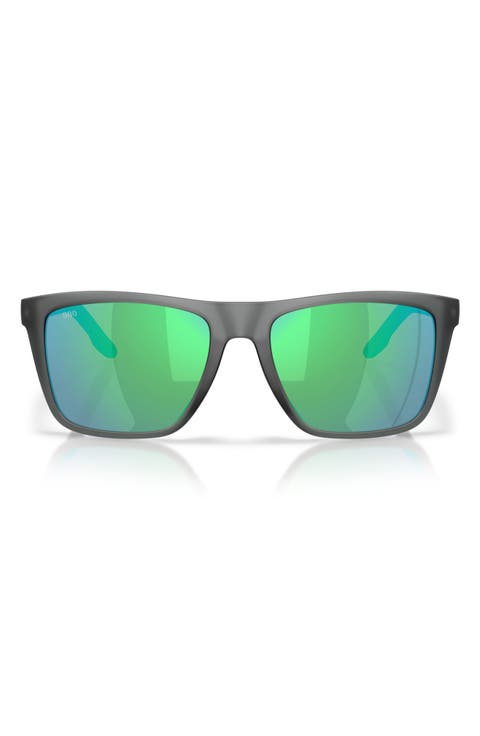 Mainsail XL 59mm Mirrored Polarized Square Sunglasses