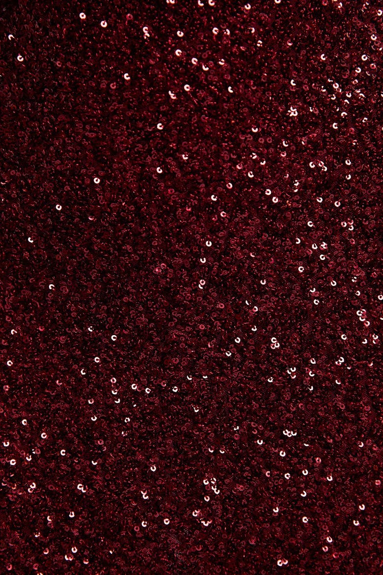 One Shoulder Sequin Mini Dress, Alternate, color, Plum