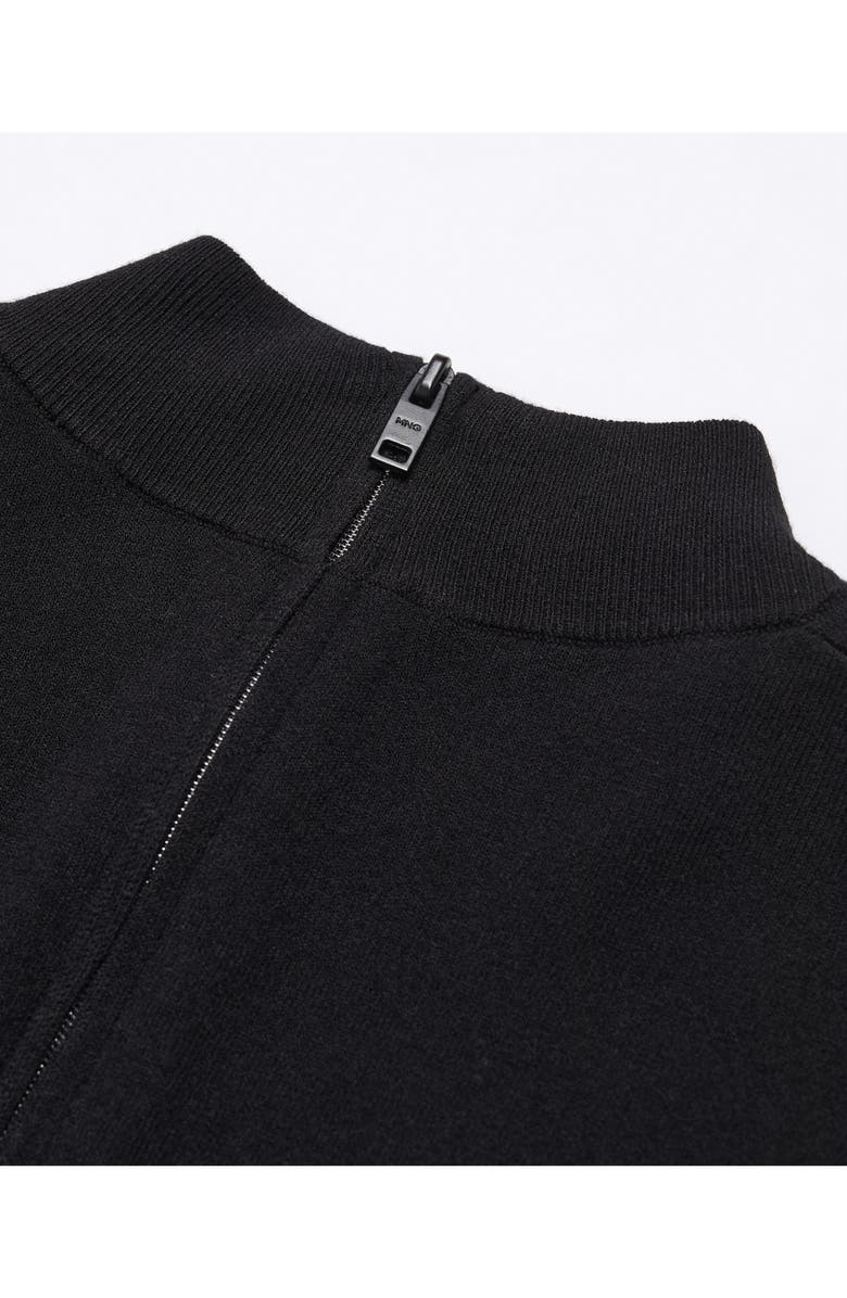 MANGO Back Zip Mock Neck Sweater, Alternate, color, 