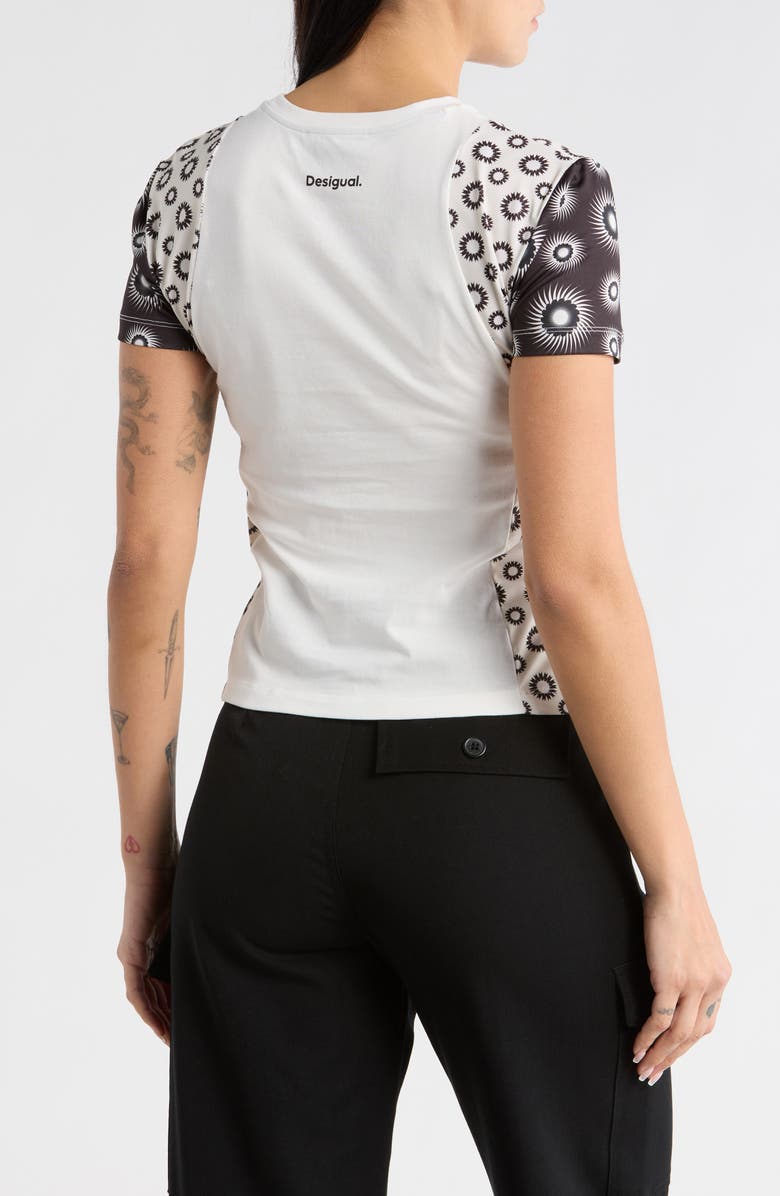 Desigual Amour Knit T-Shirt, Alternate, color, White