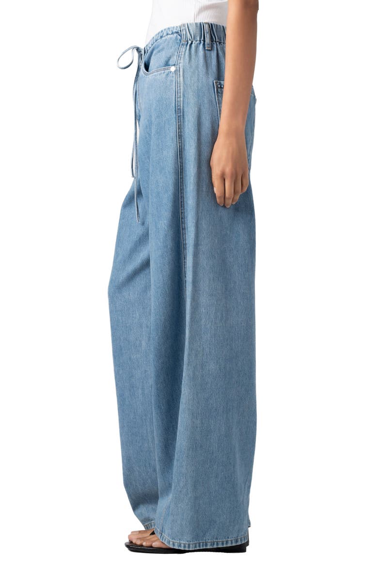 The Low Rise Baggy Fit Drawstring Jeans, Alternate, color, PASSING TIME - MEDIUM INDIGO
