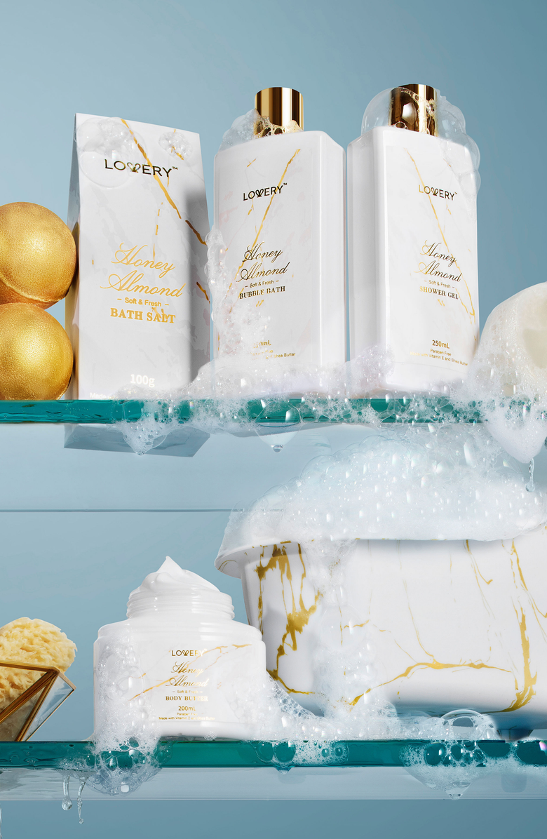 Lovery 31pc Aromatherapy Self Care Kit, Alternate, color, White / Gold