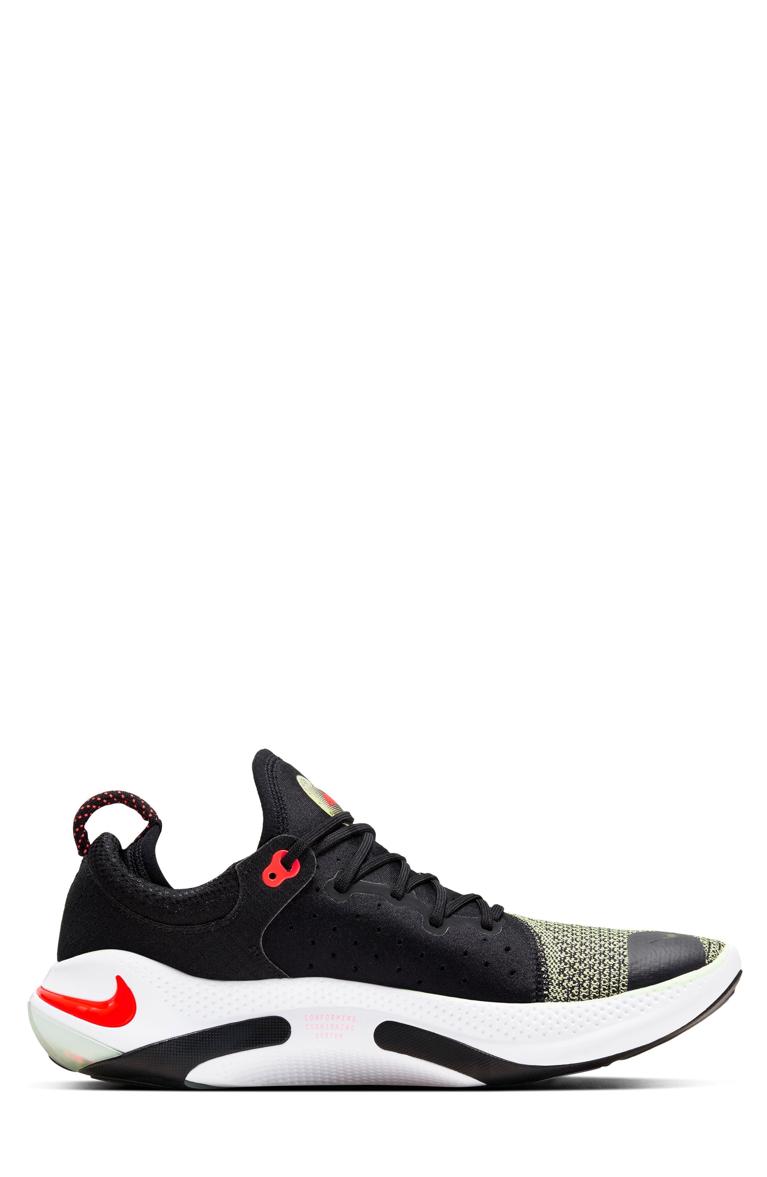 Joyride Run Flyknit Running Shoe, Alternate, color, BLACK/ OLIVE AURA/ CRIMSON
