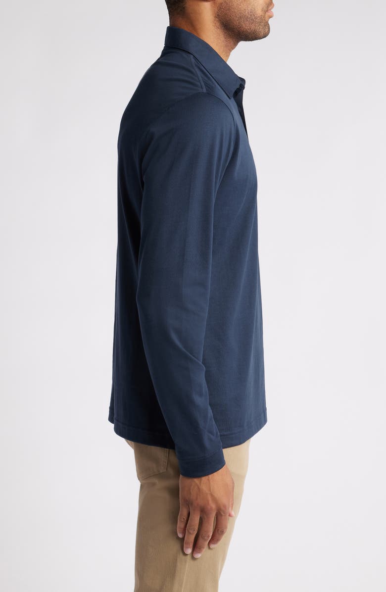 Scott Barber Long Sleeve Pima Cotton Jersey Polo, Alternate, color, 