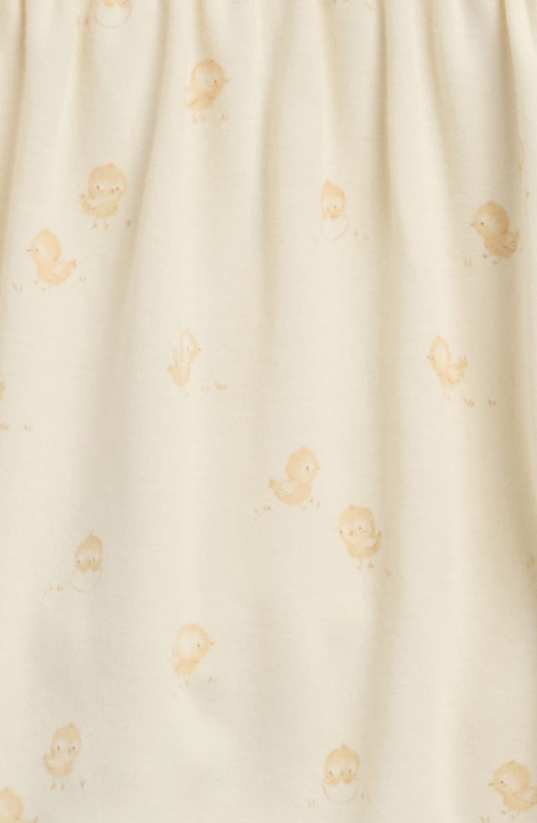 QUINCY MAE Kids' Ruffle Collar Organic Cotton Dress & Bloomers Set, Alternate, color, Ivory