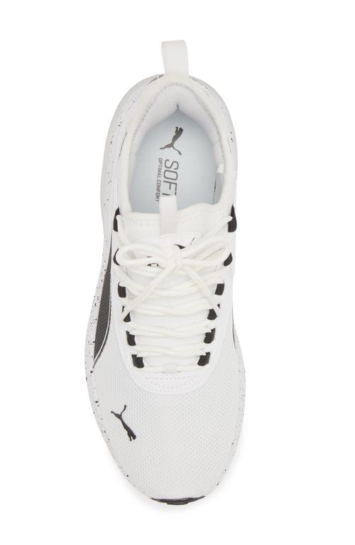Puma Amplifier Speckle Sneaker In White