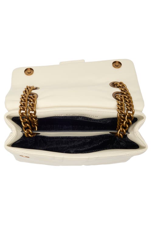 Kurt Geiger London Kensington Quilted Leather Shoulder Bag In Natural