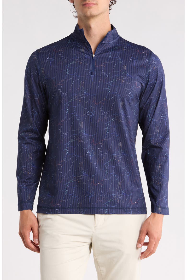 Rib Half Zip Pullover, Main, color, MIDNIGHT