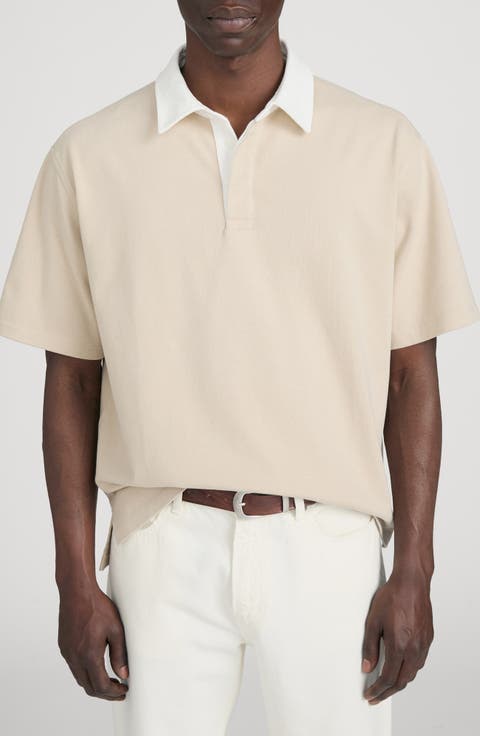 Cotton Half Placket Rugby Polo