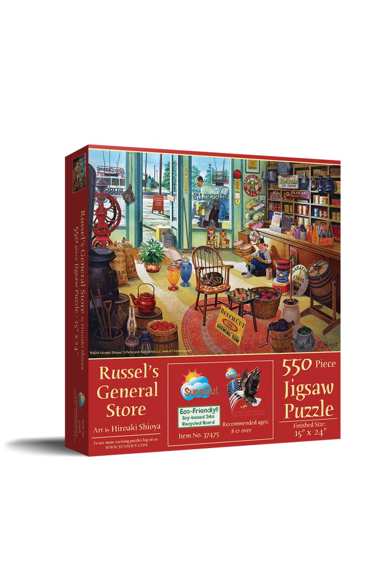 Sunsout Russel's General Store 550 piece Jigsaw Puzzle for Adults, Main, color, Multicolor