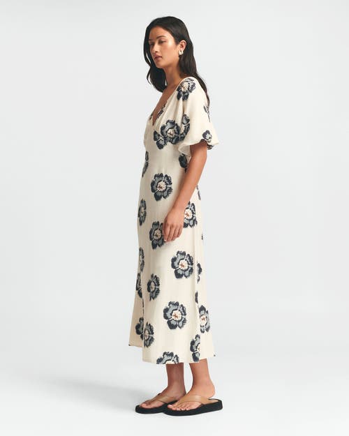 St Mrlo Palm Midi Dress In Blue