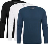 EPIC FITS Standard Long Sleeve Crew Neck T-Shirt 3-Pack