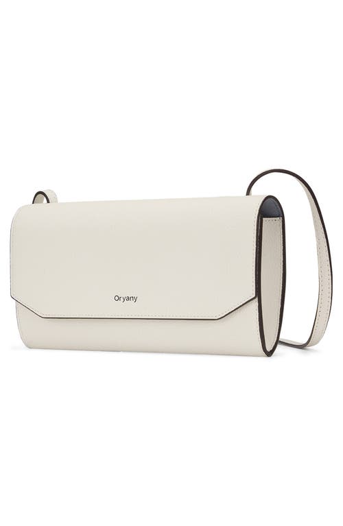 Oryany Mandy Leather Crossbody Wallet In Gray