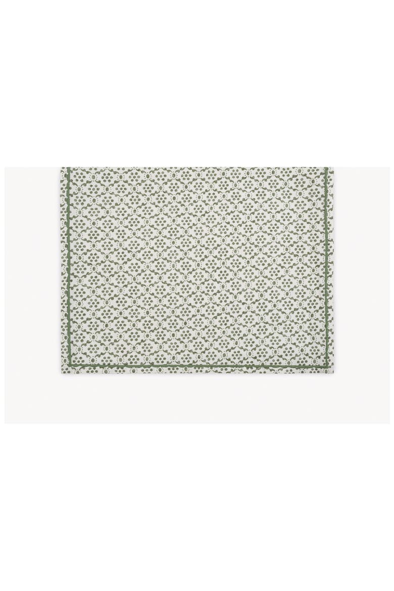 Laksha Linen Tablecloth, Alternate, color, CLOVER
