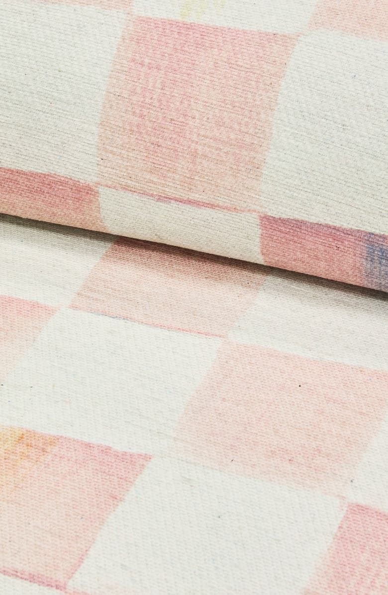 MACKENZIE CHILDS Rosy Checkerboard Machine Washable Rug, Alternate, color, Rosy
