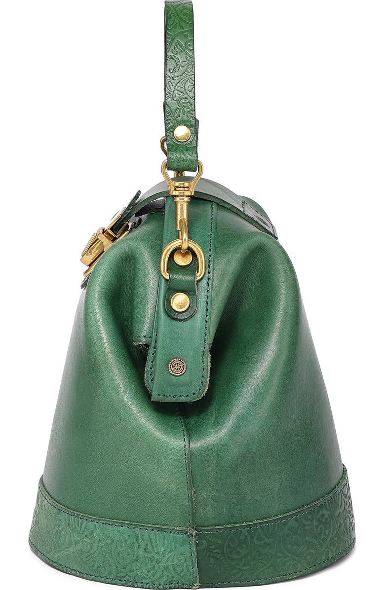 OLD TREND Doctor Bucket Leather Crossbody Bag, Alternate, color, Green
