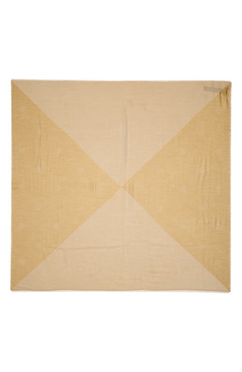 Rag & Bone Geo Dagger Wool Blend Square Scarf In Yellow