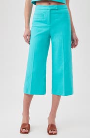 Trina Turk Oceanic Crop Wide Leg Pants