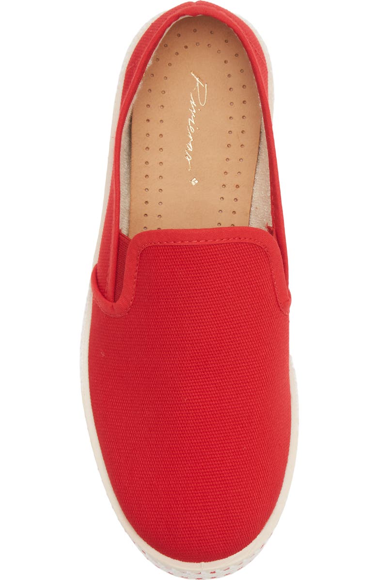 Rivieras Classic Canvas Slip-On Loafer, Alternate, color, Rouge