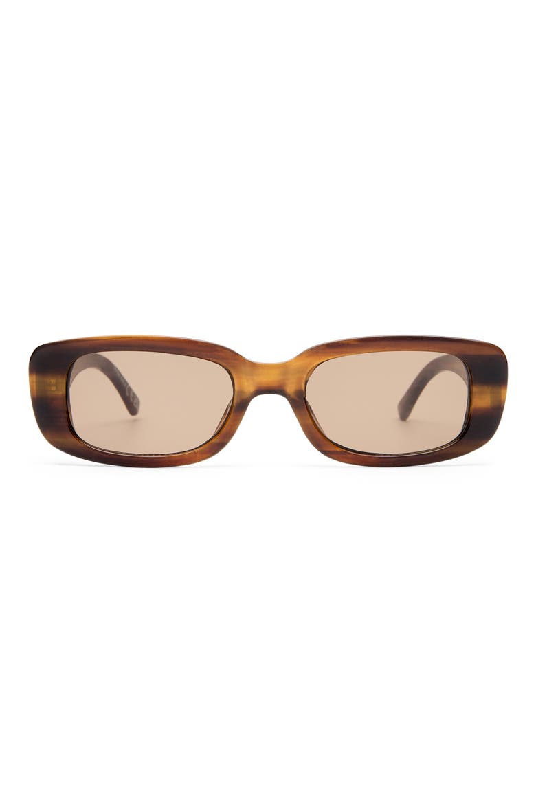 Ceres 51mm Rectangular Sunglasses, Main, color, CHOCOLATE HAZE