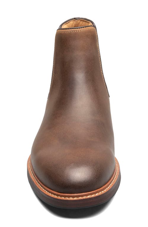 Florsheim Anthem Plain Toe Chelsea Boot In Brown