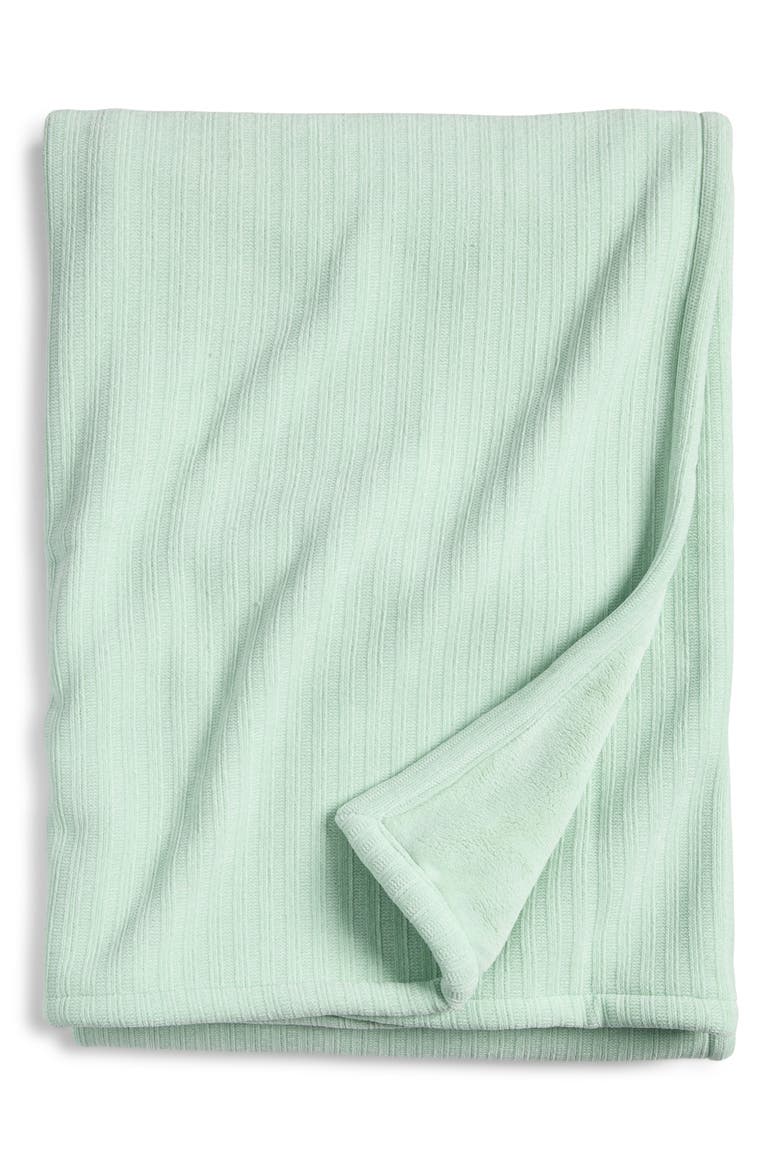 Chenille Throw Blanket, Main, color, GREEN FONDANT
