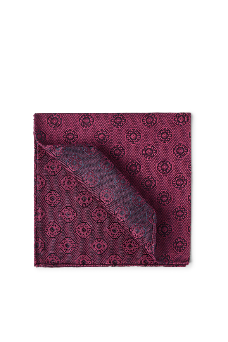 Pocket square with pattern, Main, color, Cherry