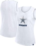 FANATICS Women's Fanatics  White Dallas Cowboys Slub Tank Top