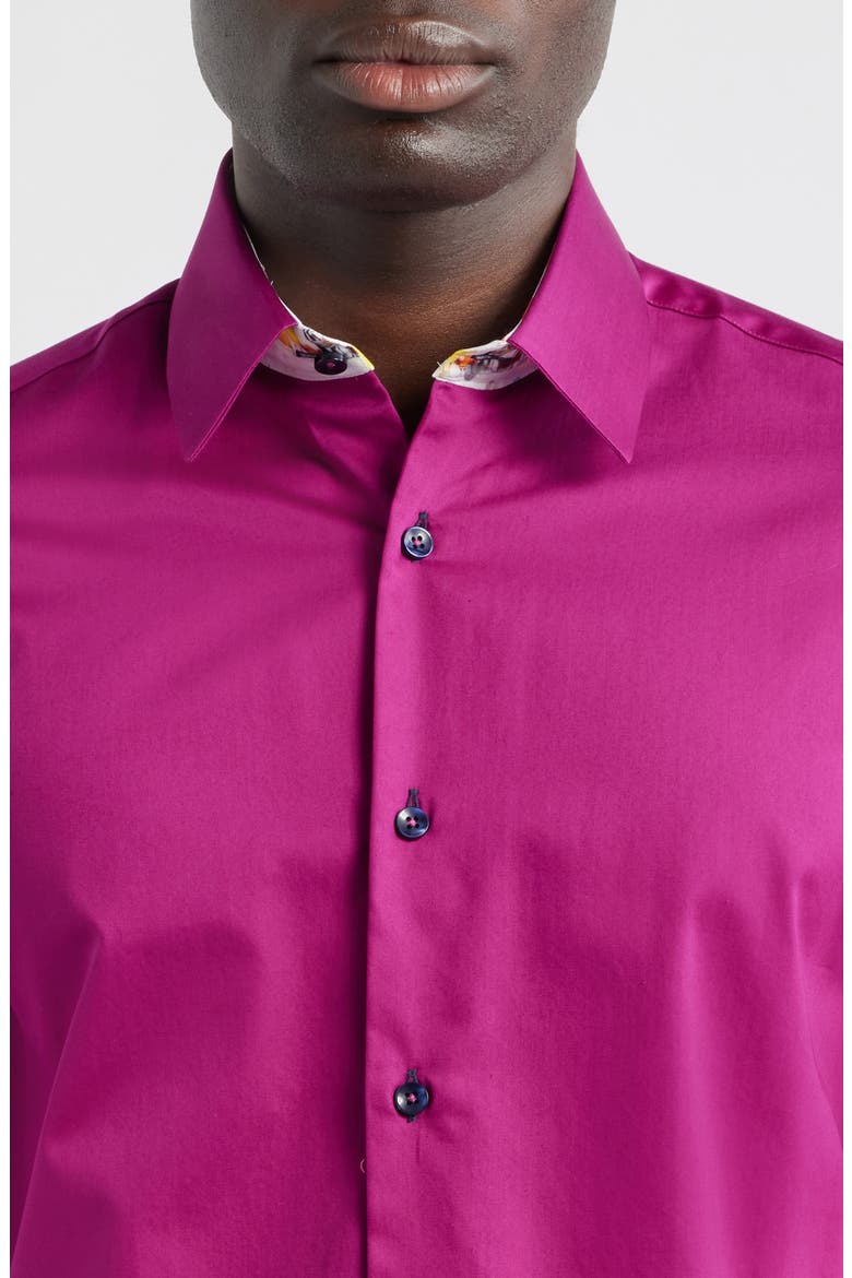 Sinai Collection Luxe Cotton Dress Shirt, Alternate, color, PURPLE