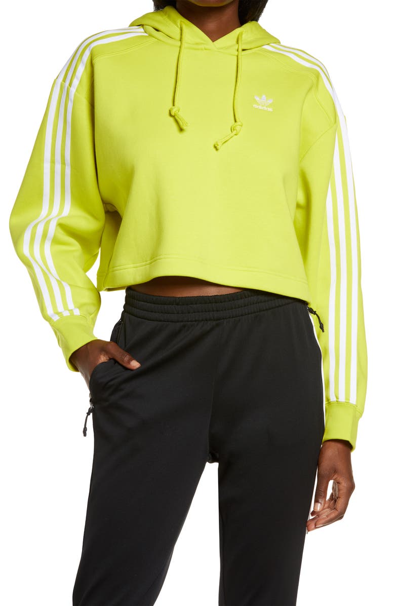 adidas Originals Crop Hoodie Sweatshirt, Main, color,