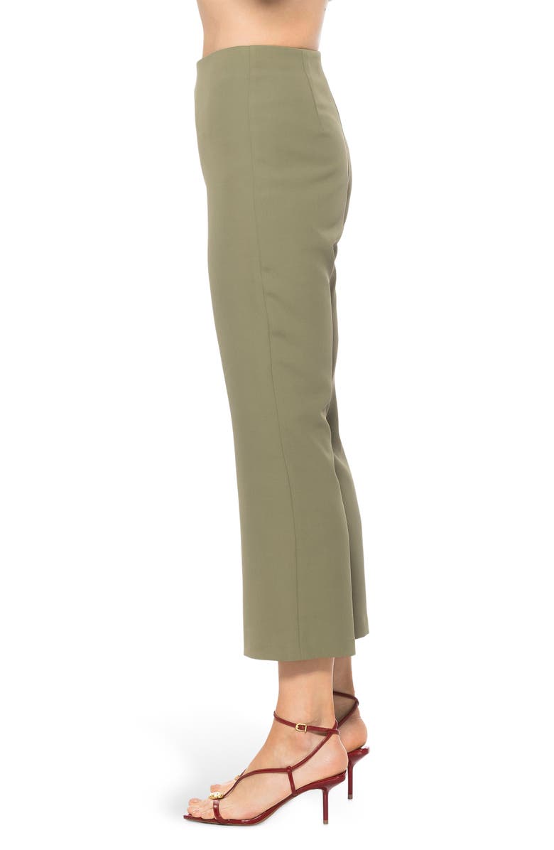 Alexia Admor Quinn Flared Cropped Pants, Alternate, color, Green