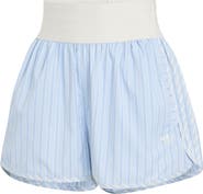 adidas Originals Stripe High Rise Poplin Short