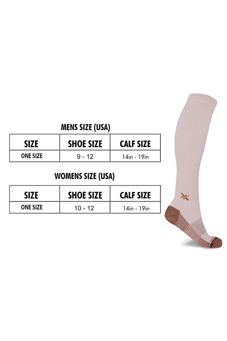3-Pack Copper Infused Knee Length Compression Socks, Alternate, color, MIX