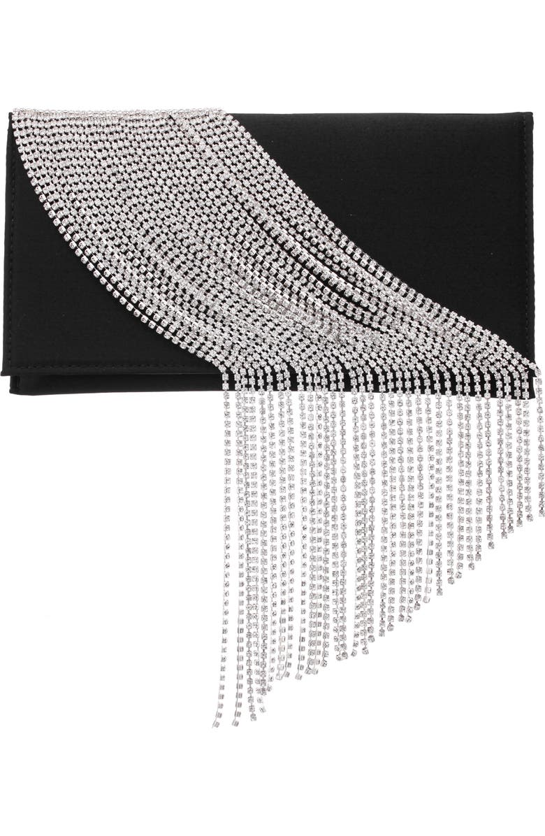 Nina Carma Fringe Clutch, Main, color,