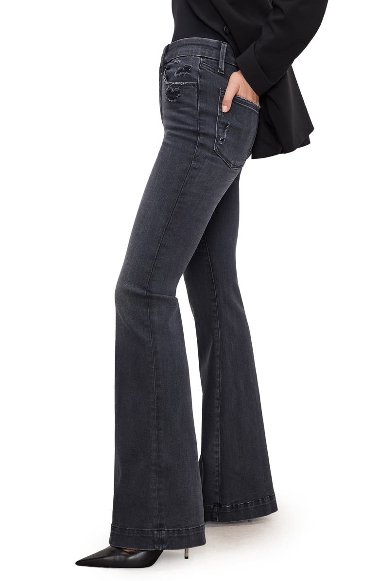 Good American Always Fits Good Legs Flare Jeans, Alternate, color,