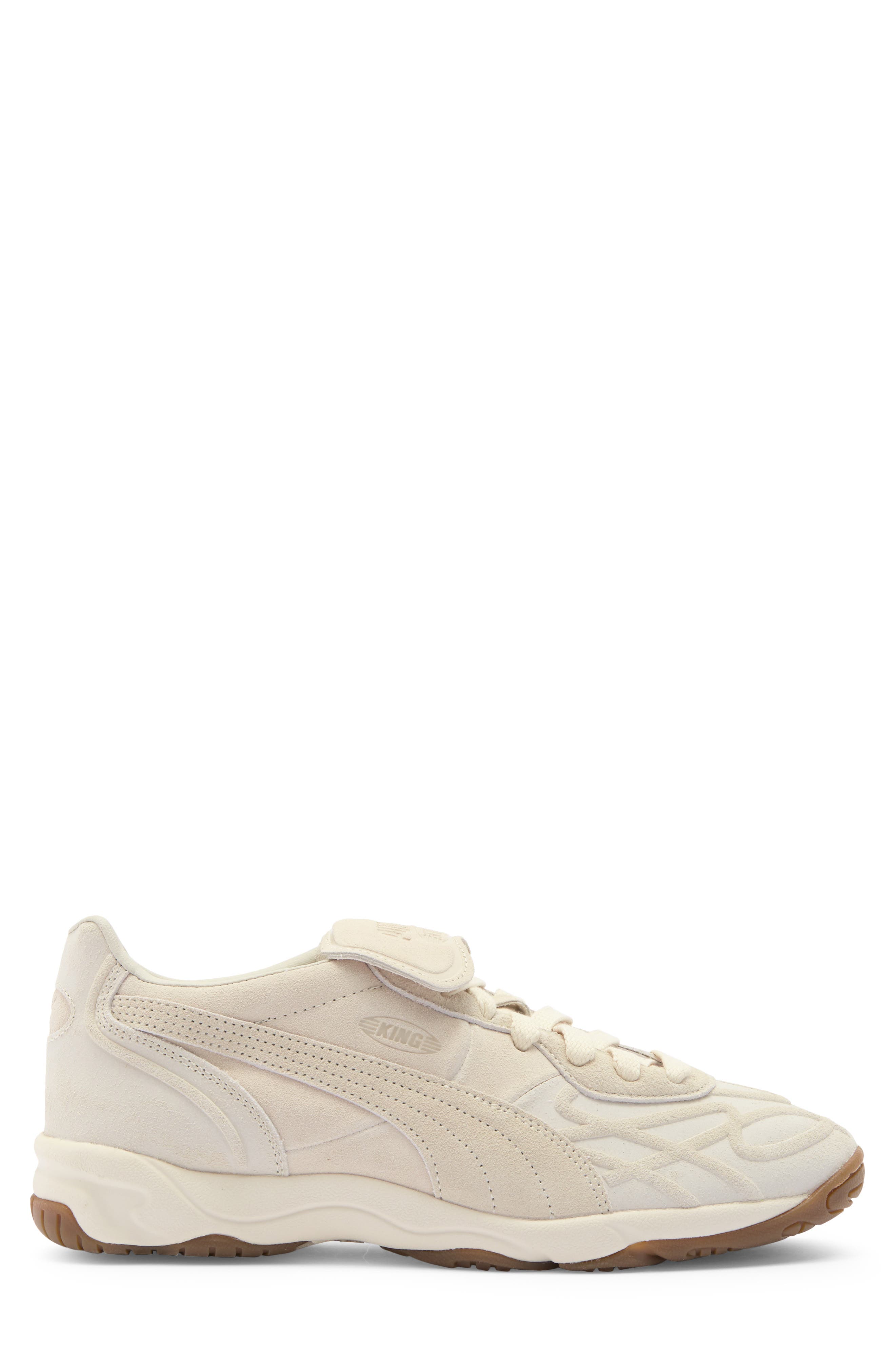 King Indoor Clean Soccer Sneaker, Alternate, color, ALPINE SNOW