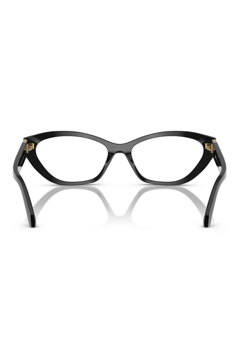 53mm Cat Eye Optical Glasses, Alternate, color, BLACK