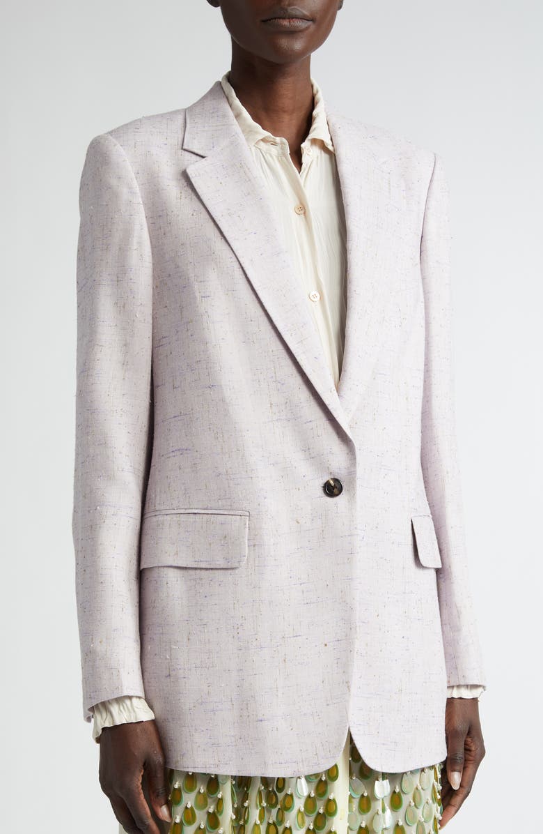 Dries Van Noten Loose Fit One-Button Blazer, Alternate, color, 