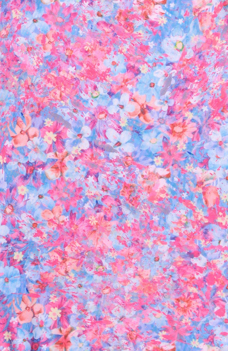 Boardies Kids' Ditzy Ruffle One-Piece Swimsuit, Alternate, color, Pink Floral