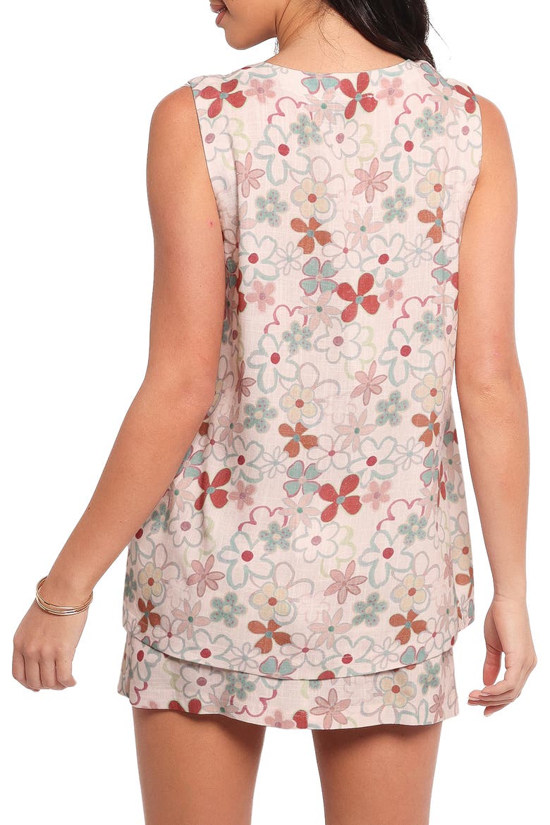 Clemie Wrap Sleeveless Top, Alternate, color, MIRABELLE FLORAL