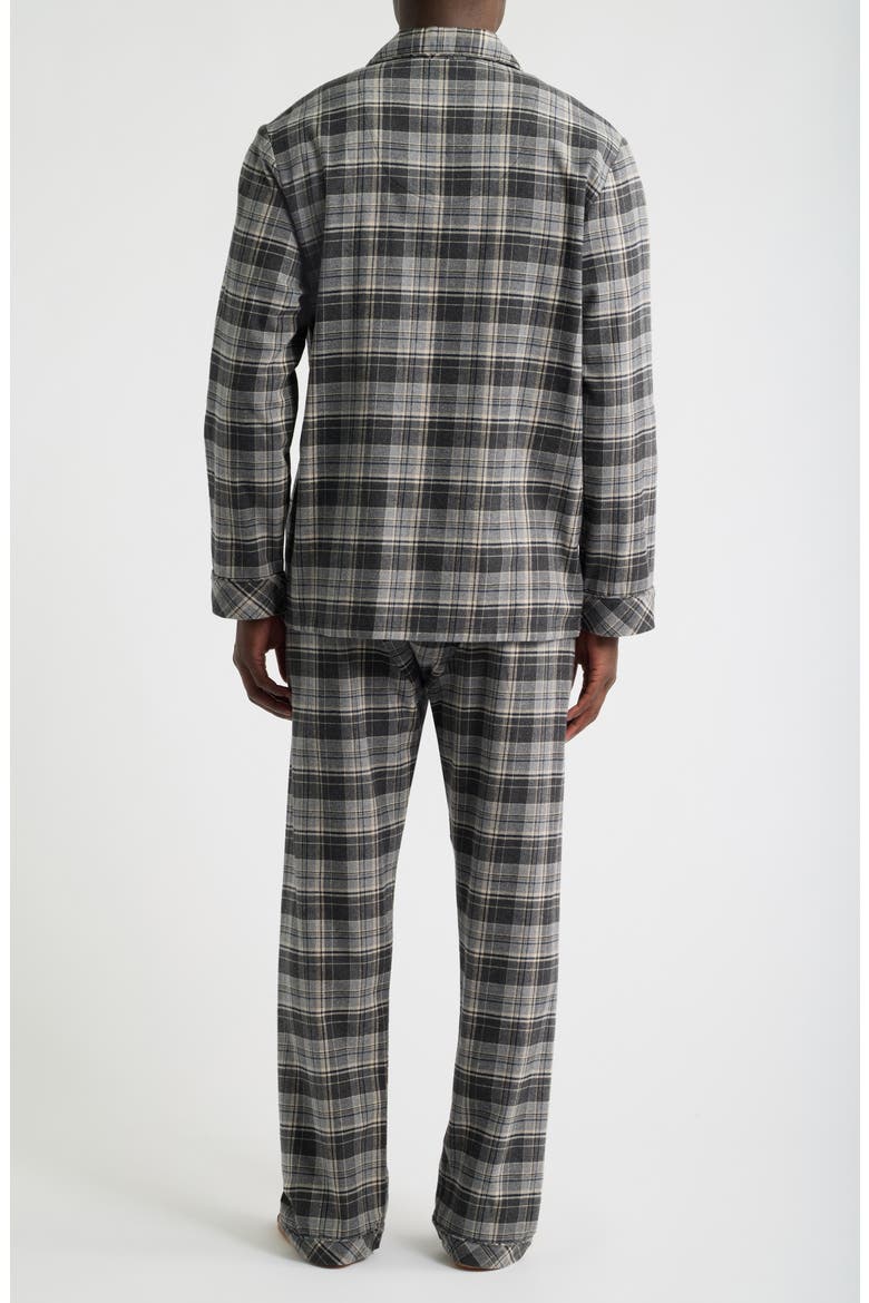 Rustic Flannel Pajamas, Alternate, color, BLACK