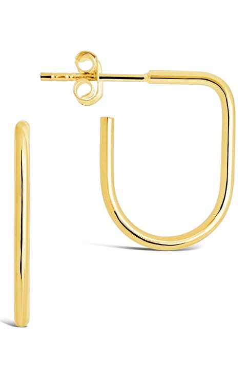 Linear Hoop Earrings